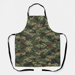 Pixel Militaire Camouflagepatroon Schort