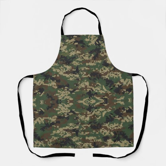 Pixel Militaire Camouflagepatroon Schort (Voorkant)