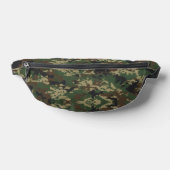 Pixel Military Camouflage Pattern Heuptasje (Liggend)