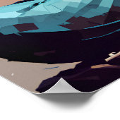 Pixel Moderne Kunst Kleurrijke Boeddha Poster (Hoek)