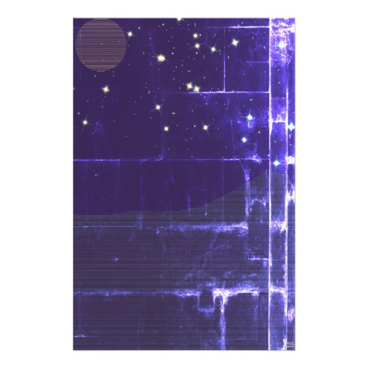 PIXEL MOON  FOTO AFDRUK (Voorkant)