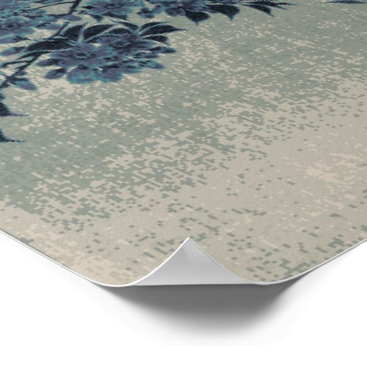 Pixel  Moonlit Cherry Blossom Poster (Hoek)