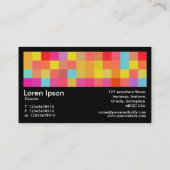 Pixel Motif 01 - zwart Visitekaartje (Achterkant)