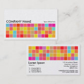 Pixel Motif v2 01 - Platinum Kaart Visitekaartje (Voorkant / Achterkant)