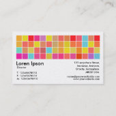 Pixel Motif v2 01 - Platinum Kaart Visitekaartje (Achterkant)