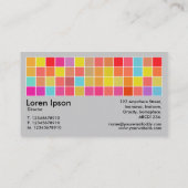 Pixel Motif v2 01 zwart met lichte grijs Visitekaartje (Achterkant)