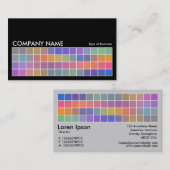 Pixel Motif v2 02 - Zwart met grijs Visitekaartje (Voorkant / Achterkant)