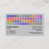 Pixel Motif v2 02 - Zwart met grijs Visitekaartje (Achterkant)