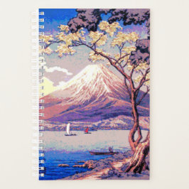 Pixel Mt Fuji van het meer van Yamanaka in het Pos Planner