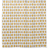 Pixel Munt Patroon Douchegordijn (Voorkant)