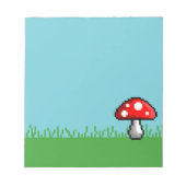 Pixel Mushroom Notitieblok (Voorkant)