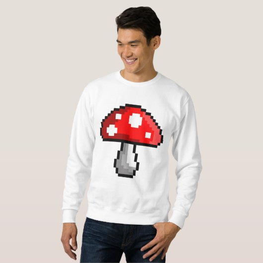 Pixel Mushroom Sweatshirt (Voorkant volledig)