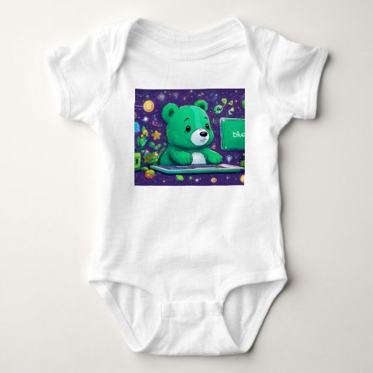 Pixel naar pagina: Overbruggingswerelden Logo Romper (Voorkant)