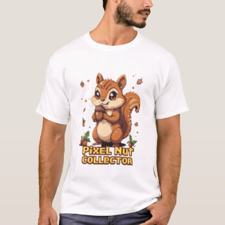 Pixel Nut Collector – Schattigee 8-bits Chipmunk A T-shirt