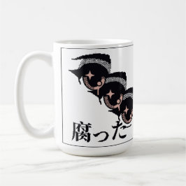 pixel ogen koffiemok