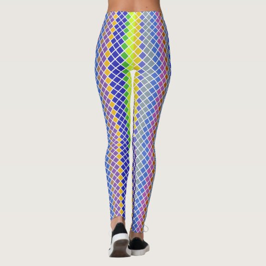 Pixel op pixel betegeld patroon leggings (Achterkant)