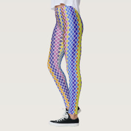 Pixel op pixel betegeld patroon leggings