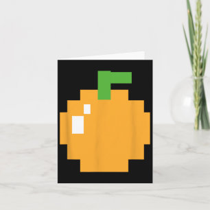 Pixel Oranje jaren 80 Retro Arcade Video Game Hall Kaart