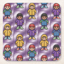 Pixel Pals Kinder Onderzetter Set