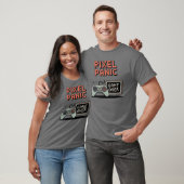 Pixel Paniek – Retro Gamer Razernij Design T-shirt (Unisex)