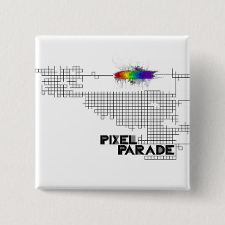 Pixel Parade "Analog" pin Vierkante Button 5,1 Cm