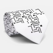 Pixel Patchwork Stropdas (Opgerold)