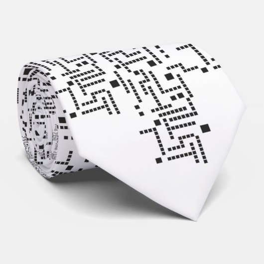 Pixel Patchwork Stropdas (Opgerold)