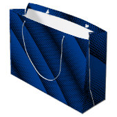 Pixel Pattern 08.B.w Blue BG Groot Cadeauzakje (Achterkant Gekanteld)