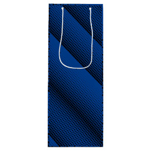 Pixel Pattern 08.B.w Blue BG Wijn Cadeautas