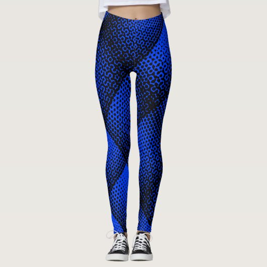 Pixel Pattern 08.B.wC Bue BG Leggings (Voorkant)