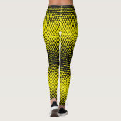 Pixel Pattern 09.B.w. BYellow BG Leggings (Achterkant)