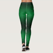 Pixel Pattern 09.B.w. Green BG Leggings (Achterkant)