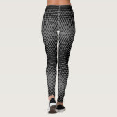 Pixel Pattern 09.B.w. Grijs BG Leggings (Achterkant)