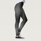 Pixel Pattern 09.B.w. Grijs BG Leggings (Rechts)