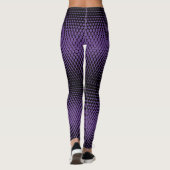 Pixel Pattern 09.B.w. Paarse BG Leggings (Achterkant)
