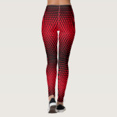 Pixel Pattern 09.B.w. Rood BG Leggings (Achterkant)
