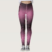 Pixel Pattern 09.B.w. Roze BG Leggings (Voorkant)
