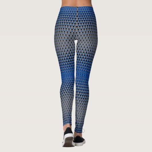 Pixel Pattern 09.BBLK.w DGrey BG Leggings (Achterkant)