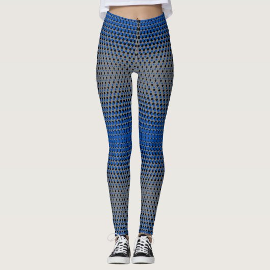 Pixel Pattern 09.BBLK.w DGrey BG Leggings (Voorkant)