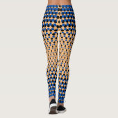 Pixel Pattern 09.BBLK.w Oranje BG Leggings (Achterkant)