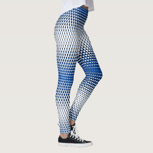 Pixel Pattern 09.BBLK.w White BG Leggings (Rechts)