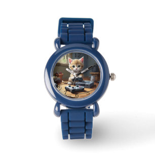 Pixel Paws: het gamer kitten in actie Horloge