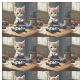 Pixel Paws: het gamer kitten in actie Stof (Swatch)