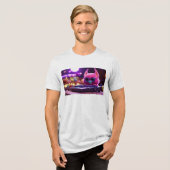 Pixel Perfect: Game Designer Mode aan Tri-Blend Shirt (Voorkant volledig)
