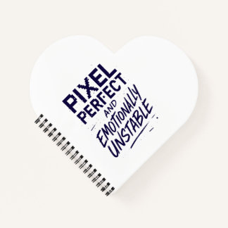 Pixel Perfect Heart Notitieboek