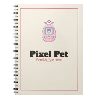Pixel Pet virtueel huisdier spiraalnotitieboek Notitieboek