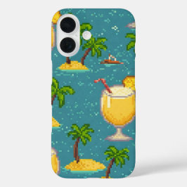 Pixel Pina Coladas iPhone 16 Hoesje