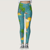 Pixel Pina Coladas Leggings (Voorkant)