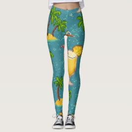 Pixel Pina Coladas Leggings