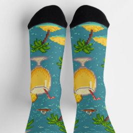 Pixel Pina Coladas Sokken